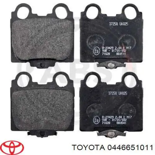 Задние тормозные колодки 0446651011 Toyota