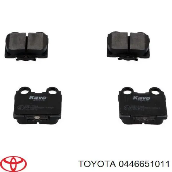 Задние тормозные колодки 0446651011 Toyota