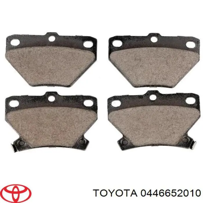 0446652010 Toyota колодки тормозные задние дисковые
