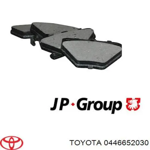 Купить 0446652030 Toyota Колодки тормозные задние, дисковые