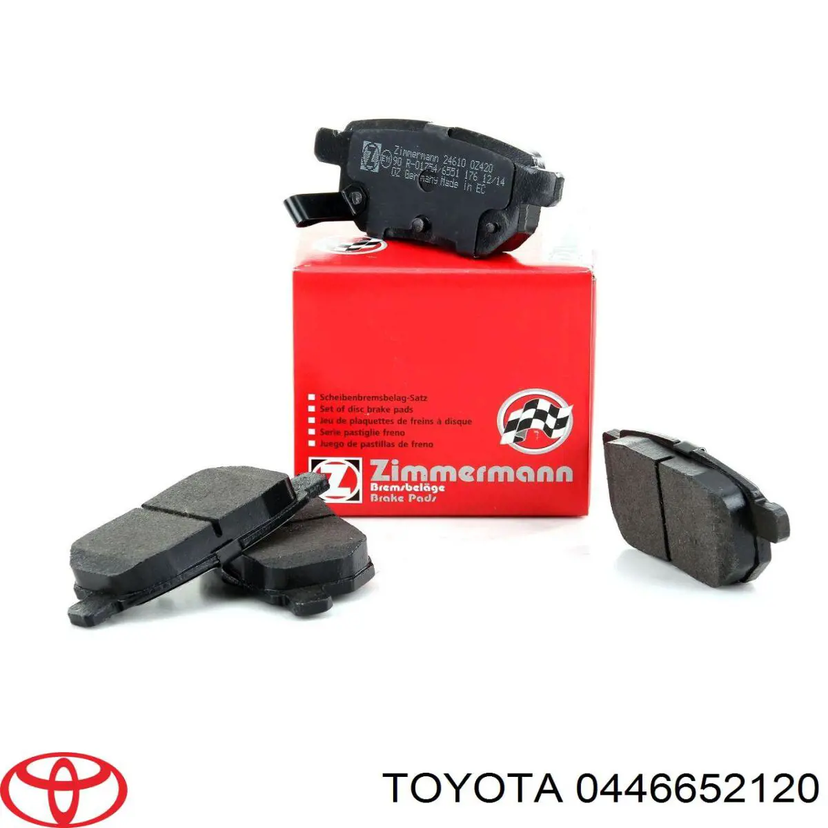Купить 0446652120 Toyota Колодки тормозные задние, дисковые