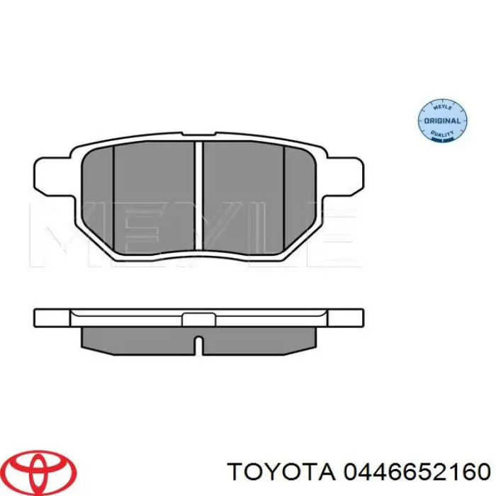 Задние тормозные колодки 0446652160 Toyota