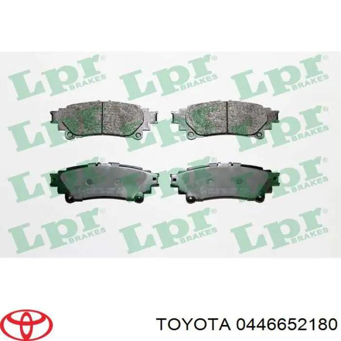 Задние тормозные колодки 0446652180 Toyota