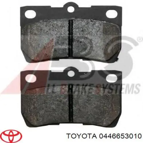 Задние тормозные колодки 0446653010 Toyota