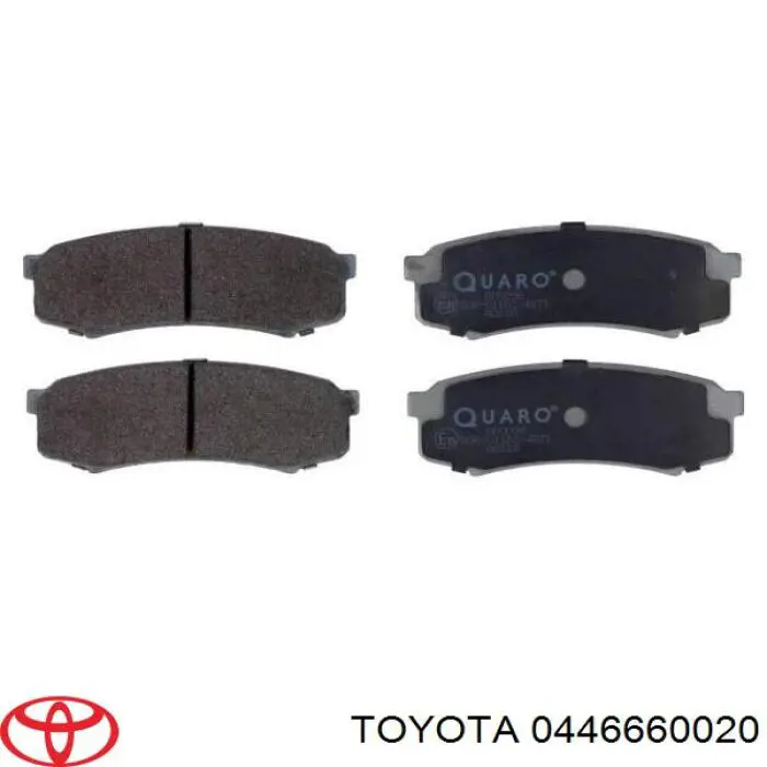 Sapatas do freio traseiras de disco Toyota 0446660020 preço, a partir de 33,37 USD
