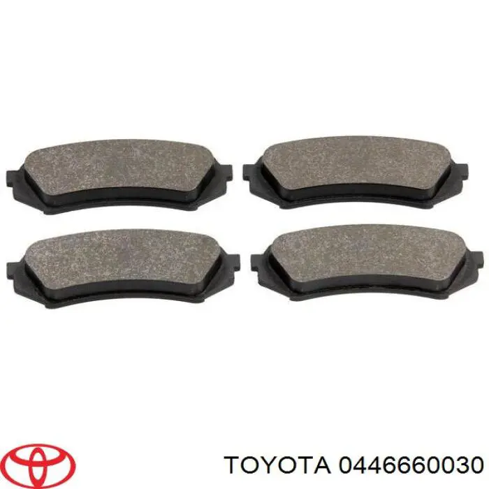 Колодки гальмові задні, дискові 0446660030 Toyota