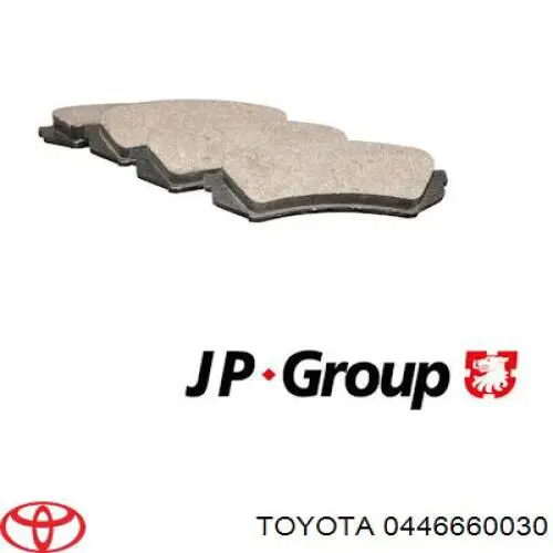 Купить 0446660030 Toyota Колодки тормозные задние, дисковые