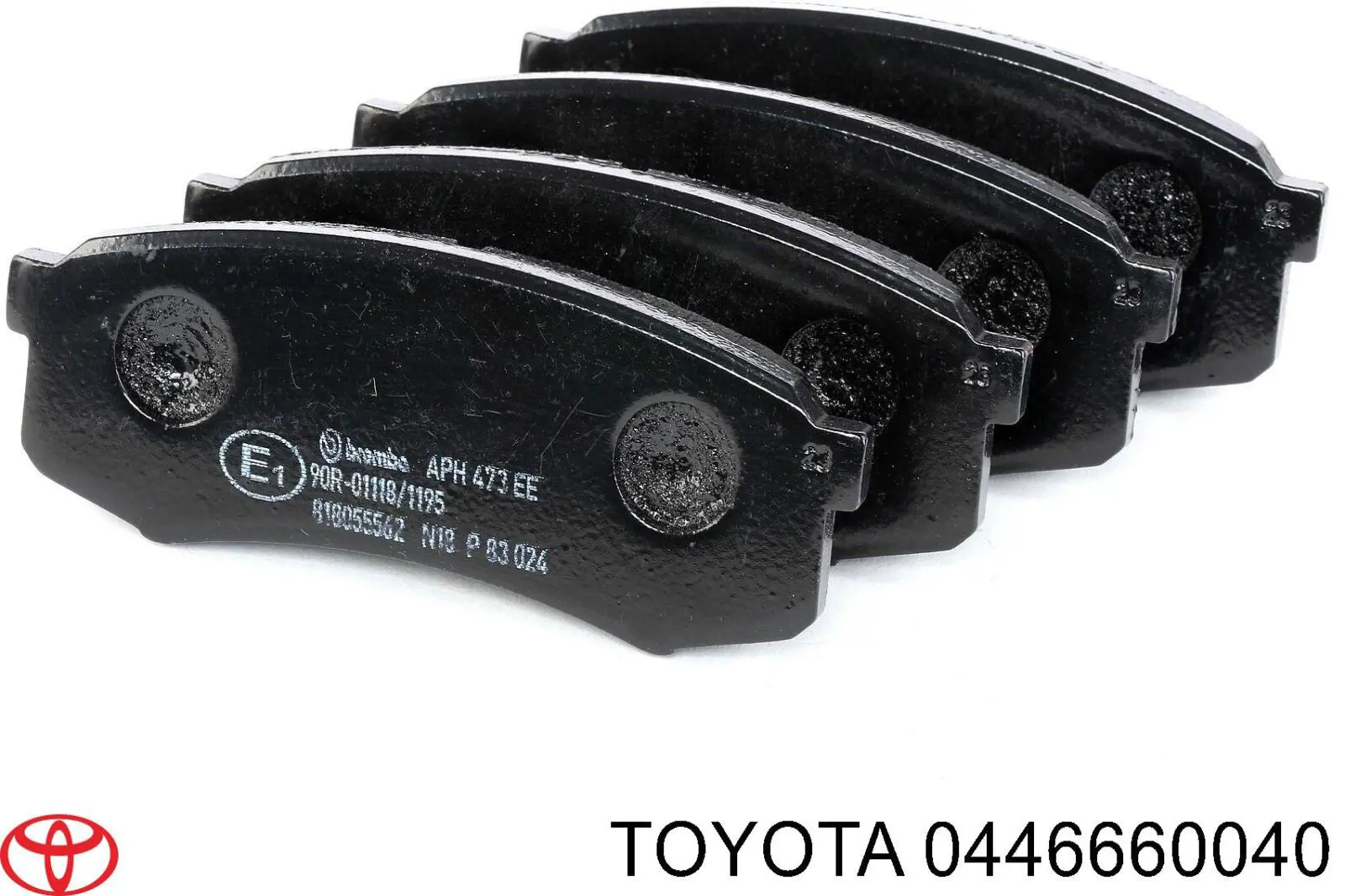 Купить 0446660040 Toyota Колодки тормозные задние, дисковые