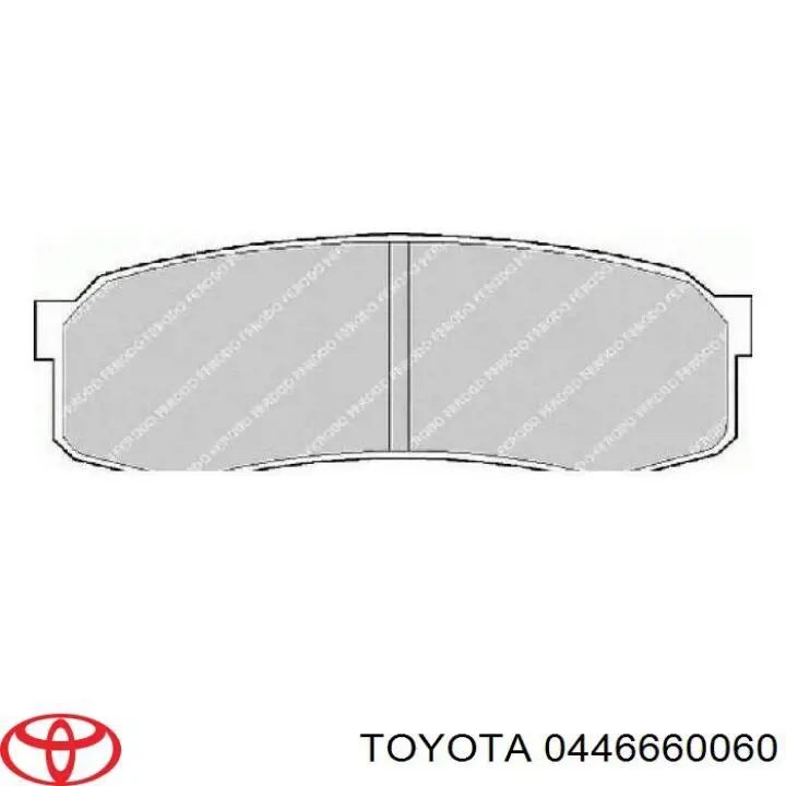 Compre 0446660060 Toyota Sapatas do freio traseiras de disco