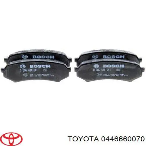 Купить 0446660070 Toyota Колодки тормозные задние, дисковые