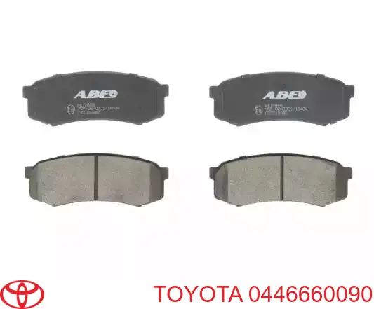 Купить 0446660090 Toyota Колодки тормозные задние, дисковые
