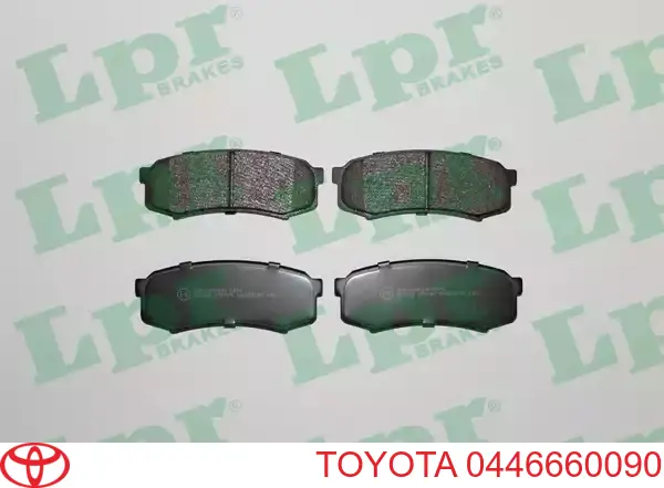 Задние тормозные колодки 0446660090 Toyota