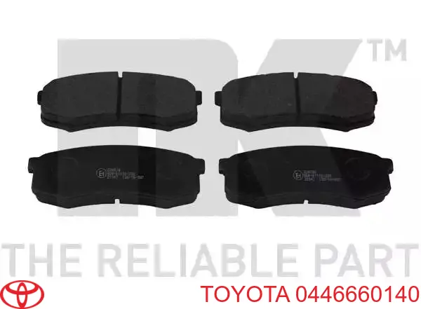 Колодки дисковые  Toyota 0446660140 цена, от 19.19 USD