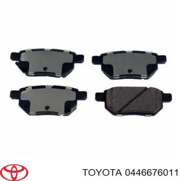 Задние тормозные колодки 0446676011 Toyota