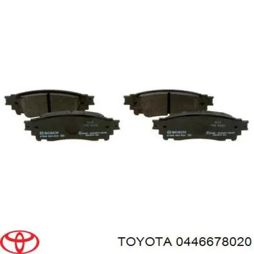 Задние тормозные колодки 0446678020 Toyota