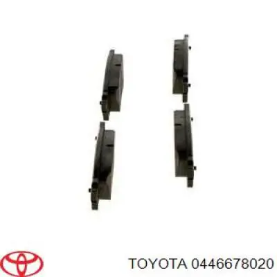 0446678020 Toyota Колодки тормозные дисковые комплект