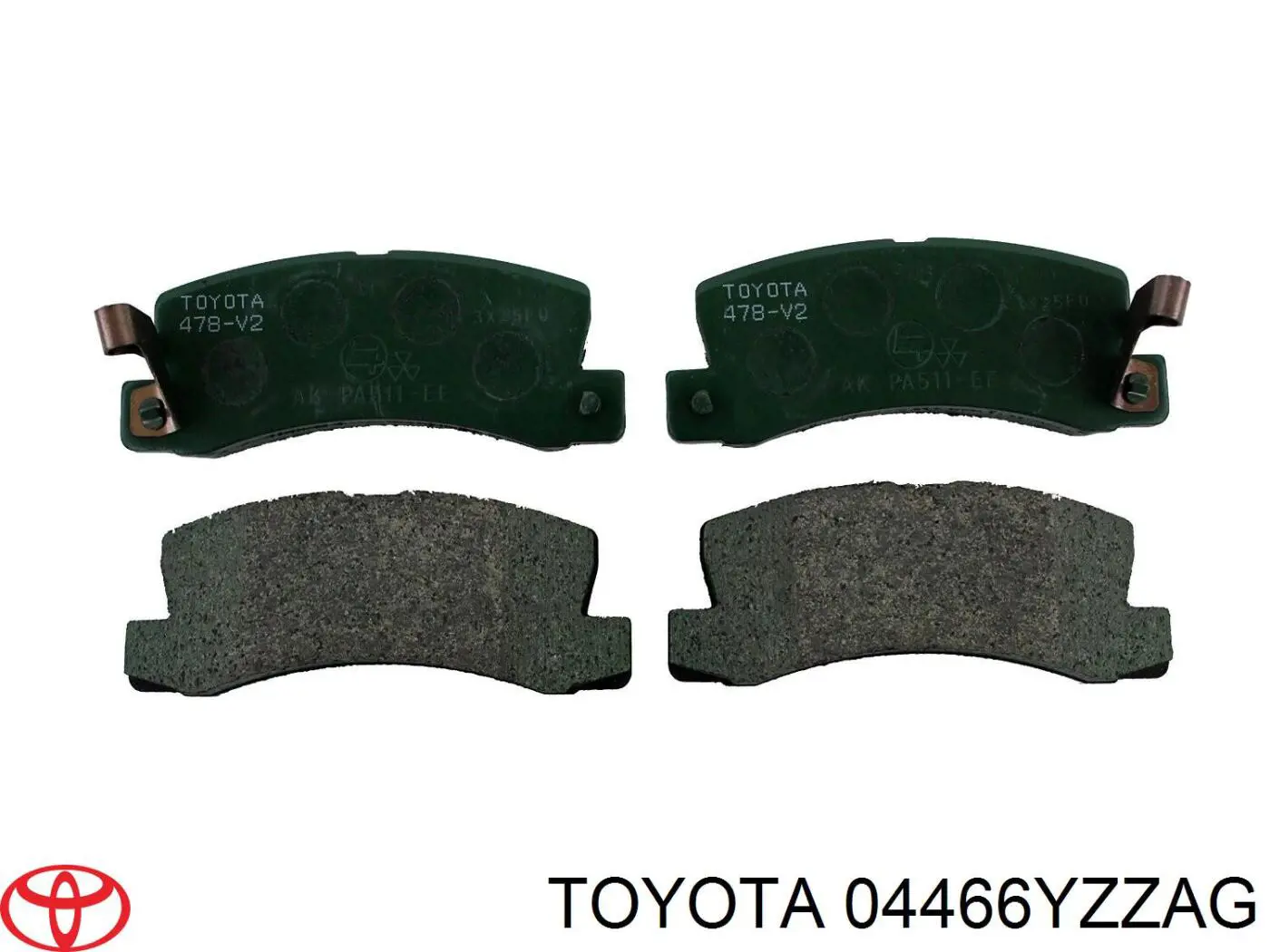 Колодки дисковые  Toyota 04466YZZAG цена, от 32.53 USD
