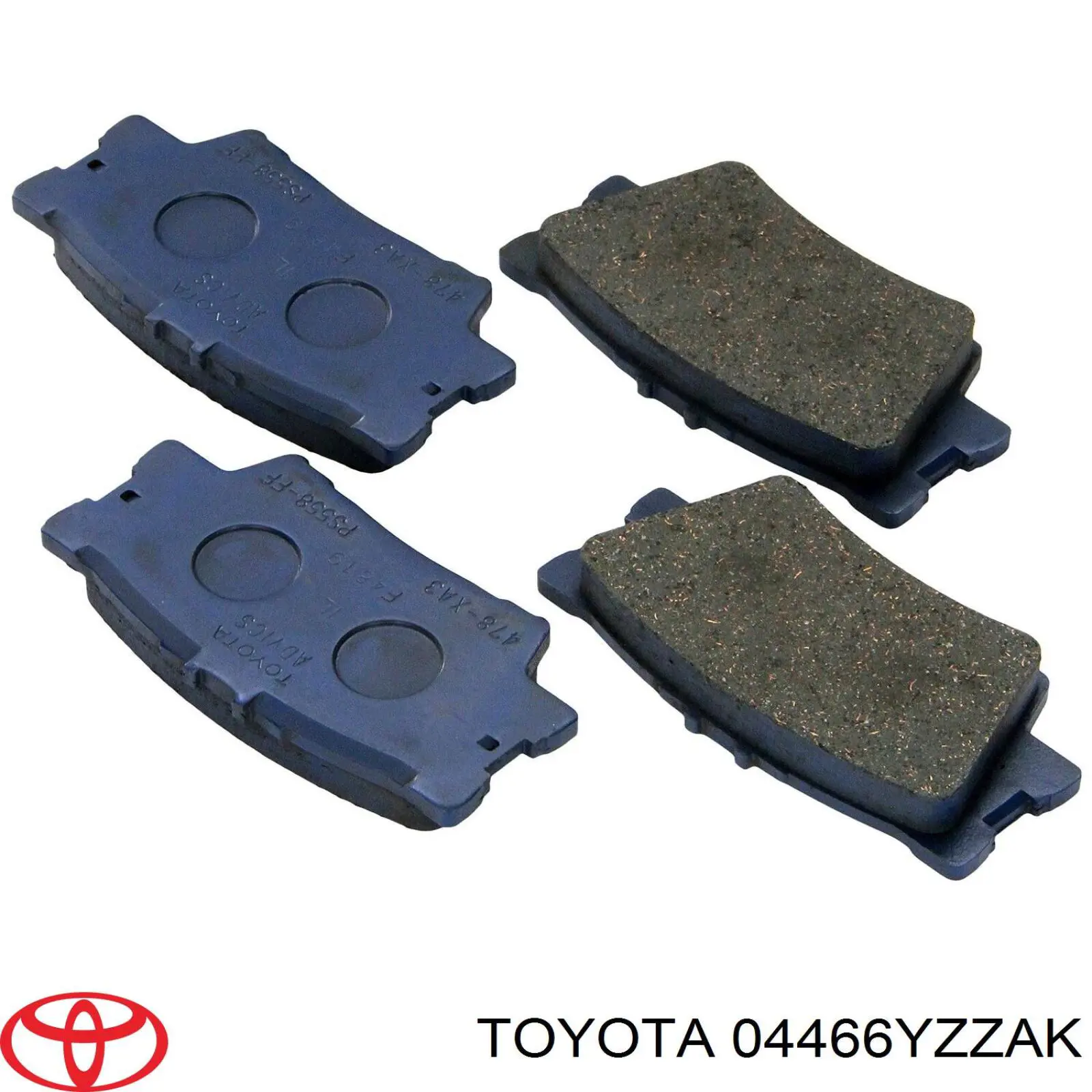 04466YZZAK Toyota колодки тормозные задние дисковые