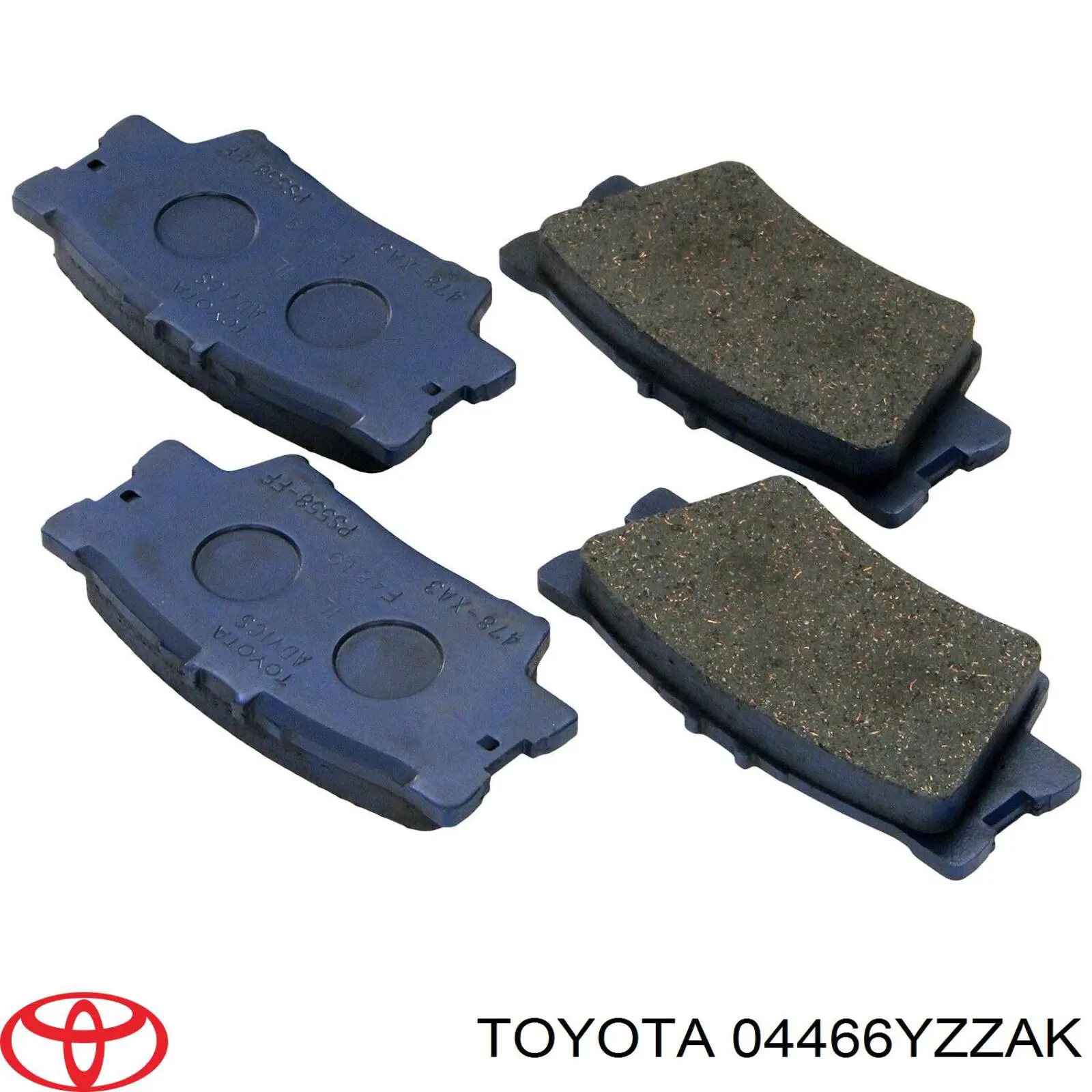 04466YZZAK Toyota Колодки тормозные дисковые комплект