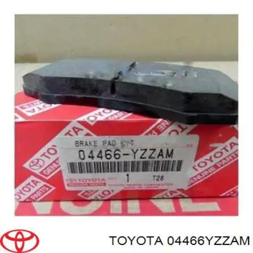 Купить 04466YZZAM Toyota Колодки тормозные задние, дисковые