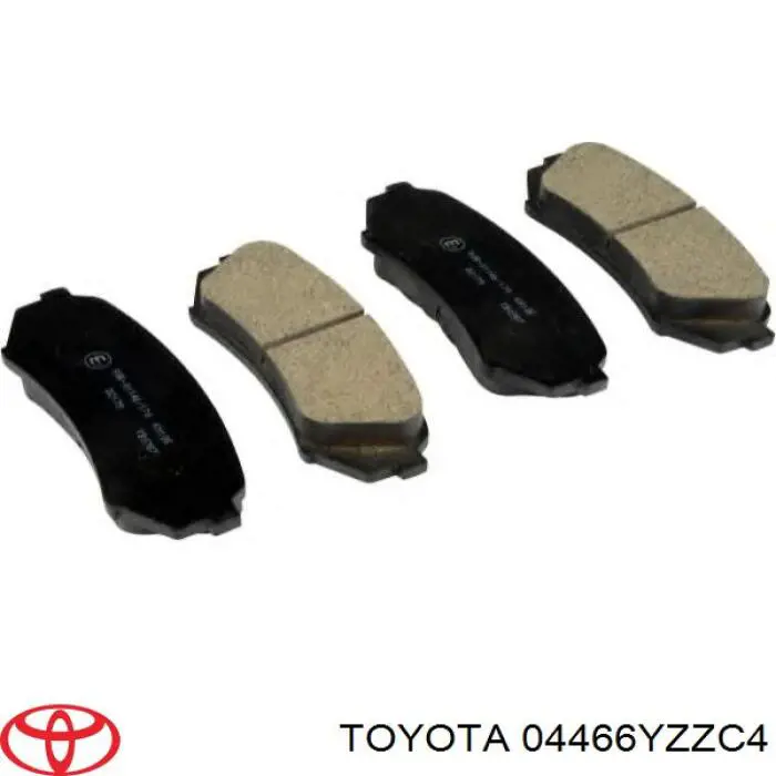 04466YZZC4 Toyota колодки тормозные задние дисковые
