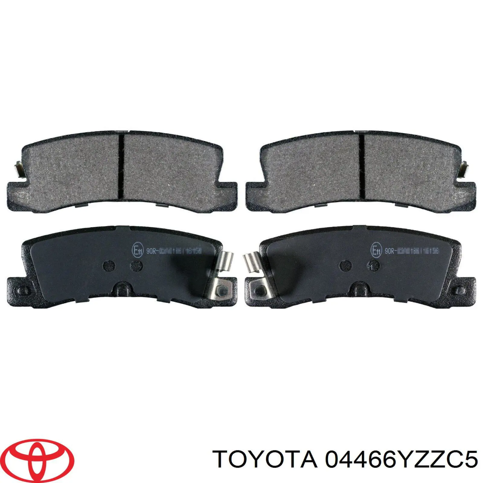 Задние тормозные колодки 04466YZZC5 Toyota