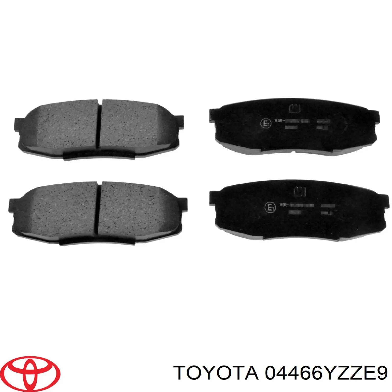 Задние тормозные колодки 04466YZZE9 Toyota