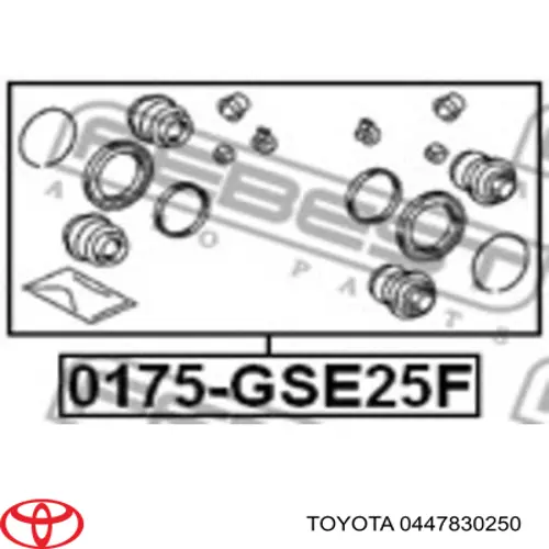 Kit de reparação de suporte do freio dianteiro Toyota 0447830250 preço, a partir de 15,59 USD