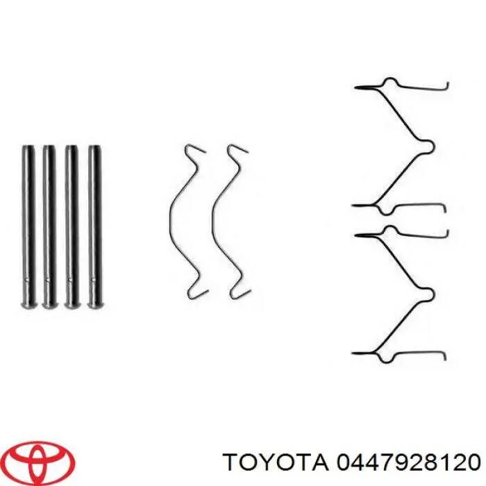 Купить 0447928170 Toyota Ремкомплект суппорта тормозного, заднего