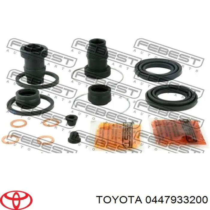 0447933200 Toyota kit de reparação de suporte do freio traseiro