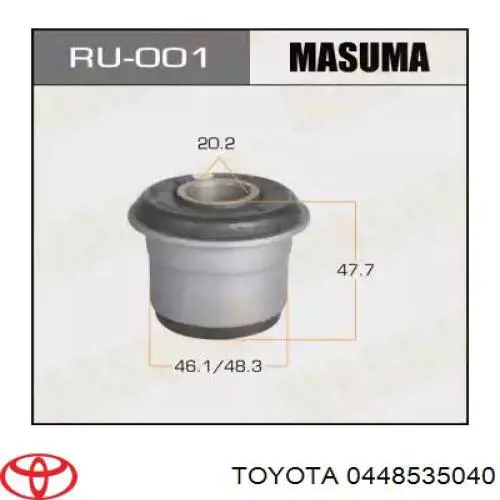  Toyota 0448535040 цена, от 44.34 USD
