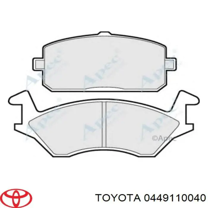 Передние тормозные колодки 0449110040 Toyota