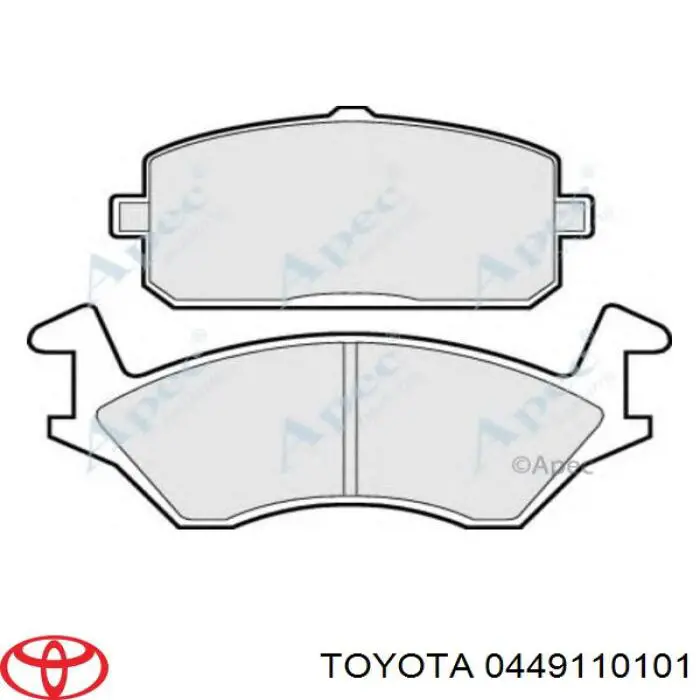 Передние тормозные колодки 0449110101 Toyota