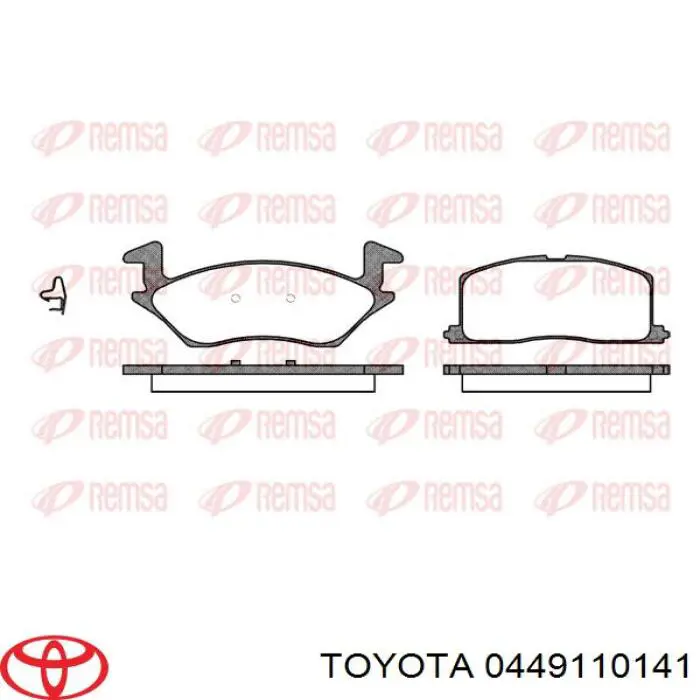 Передние тормозные колодки 0449110141 Toyota