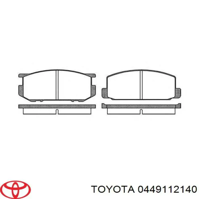 Передние тормозные колодки 0449112140 Toyota