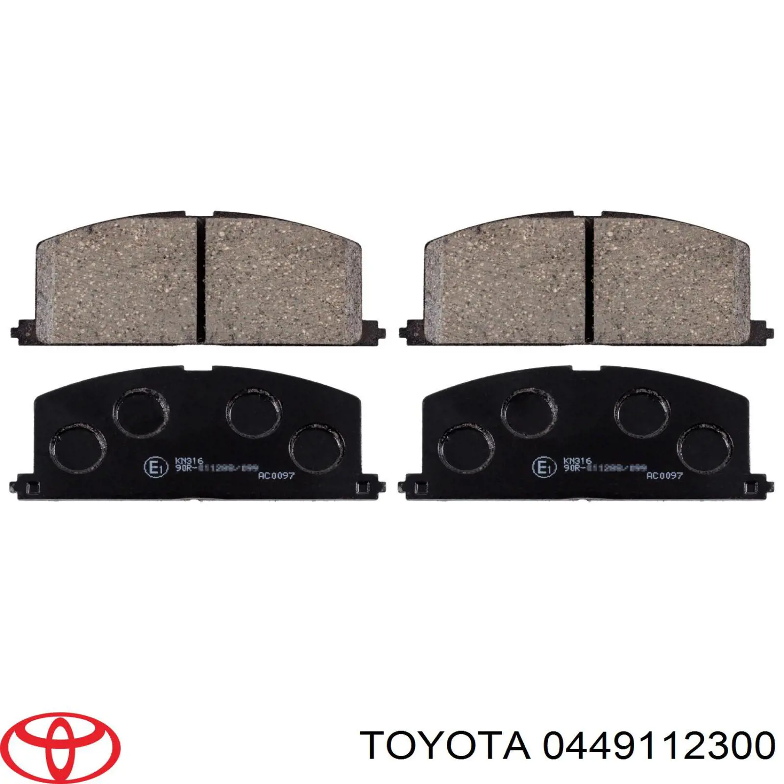 0449112300 Toyota передние тормозные колодки