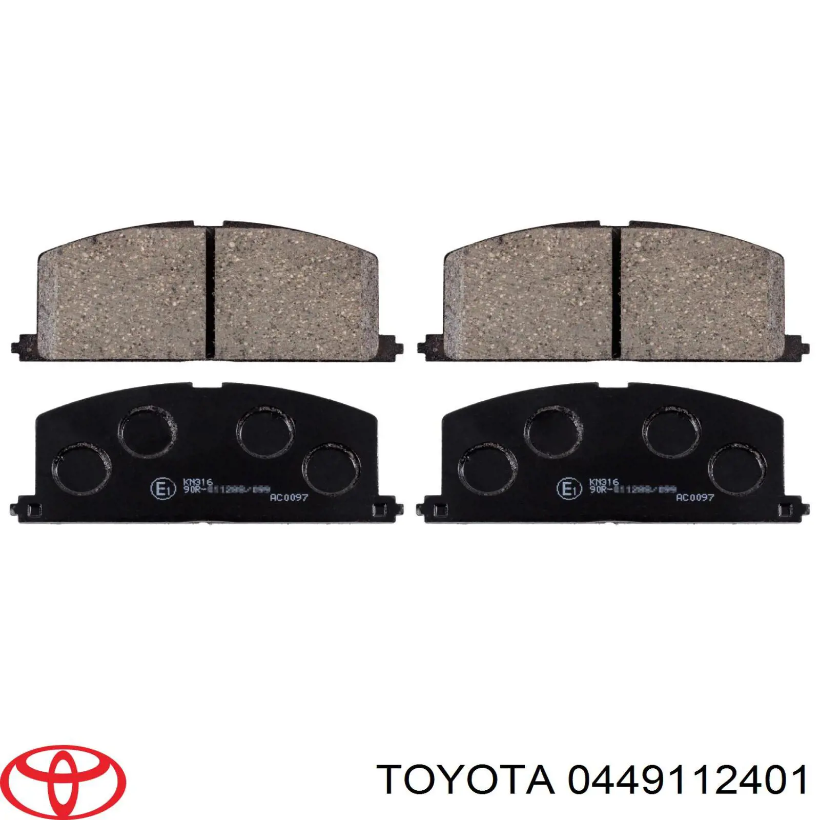 0449112401 Toyota передние тормозные колодки