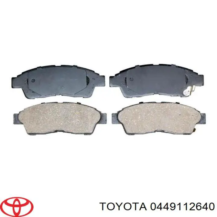 Передние тормозные колодки 0449112640 Toyota