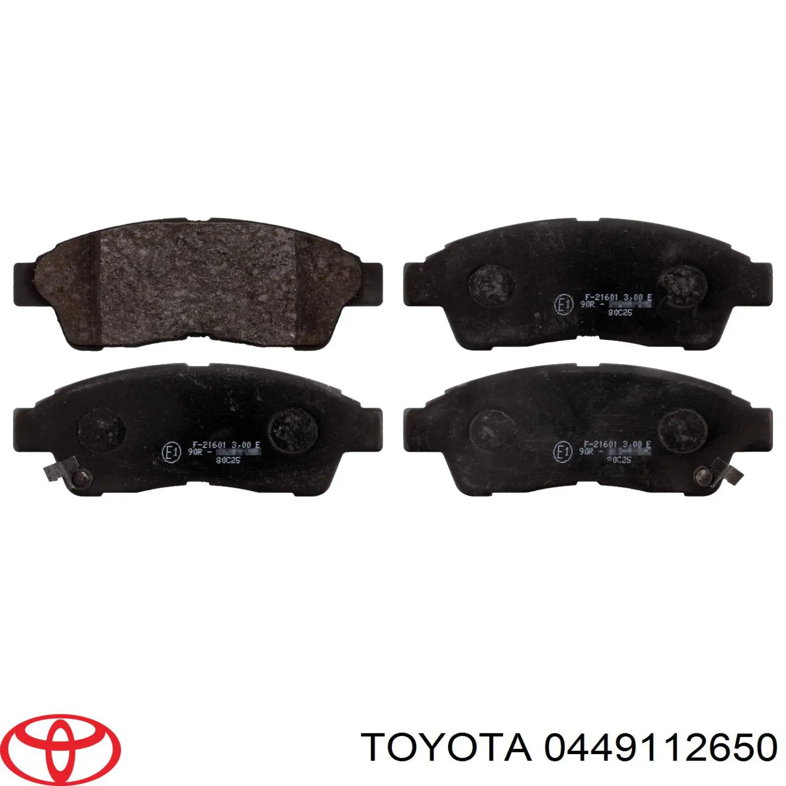 Передние тормозные колодки 0449112650 Toyota