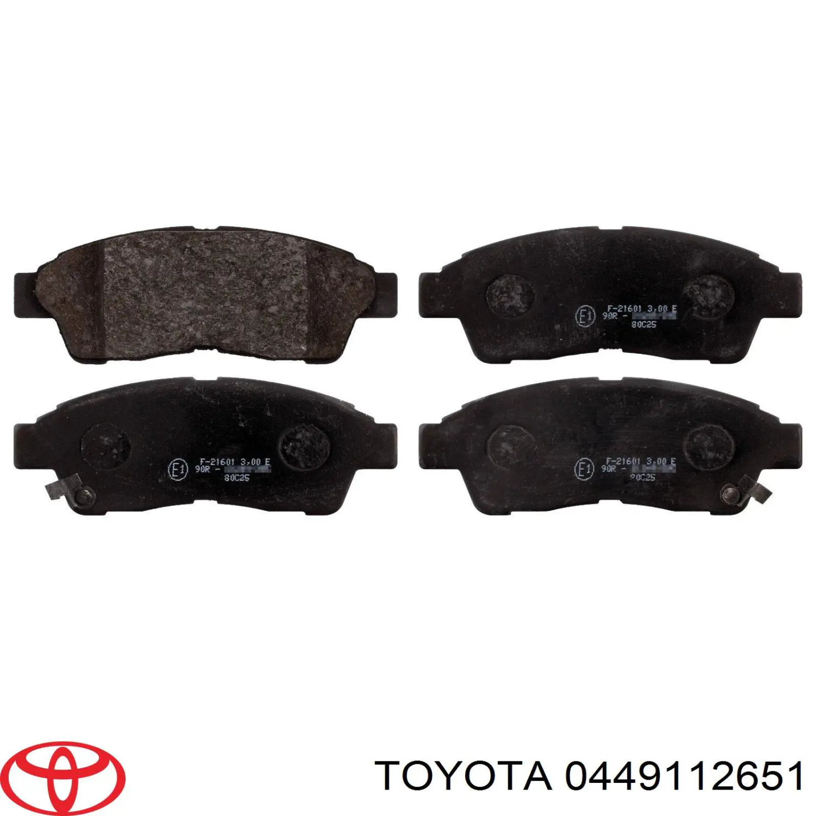 Передние тормозные колодки 0449112651 Toyota