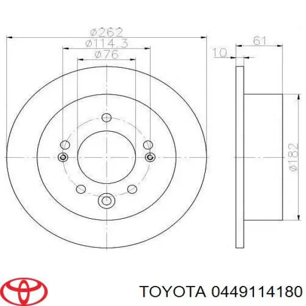 0449114180 Toyota