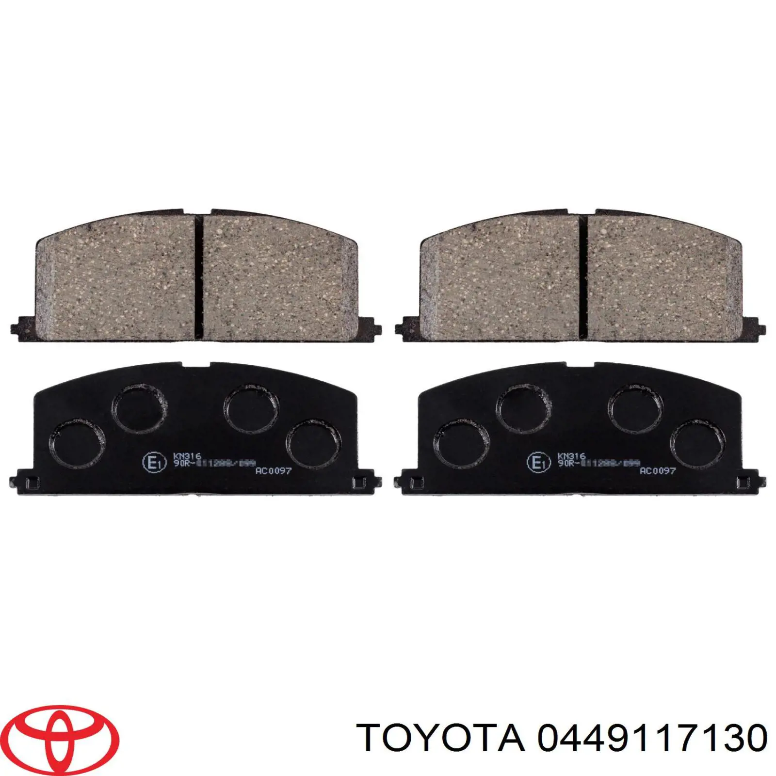 0449117130 Toyota передние тормозные колодки