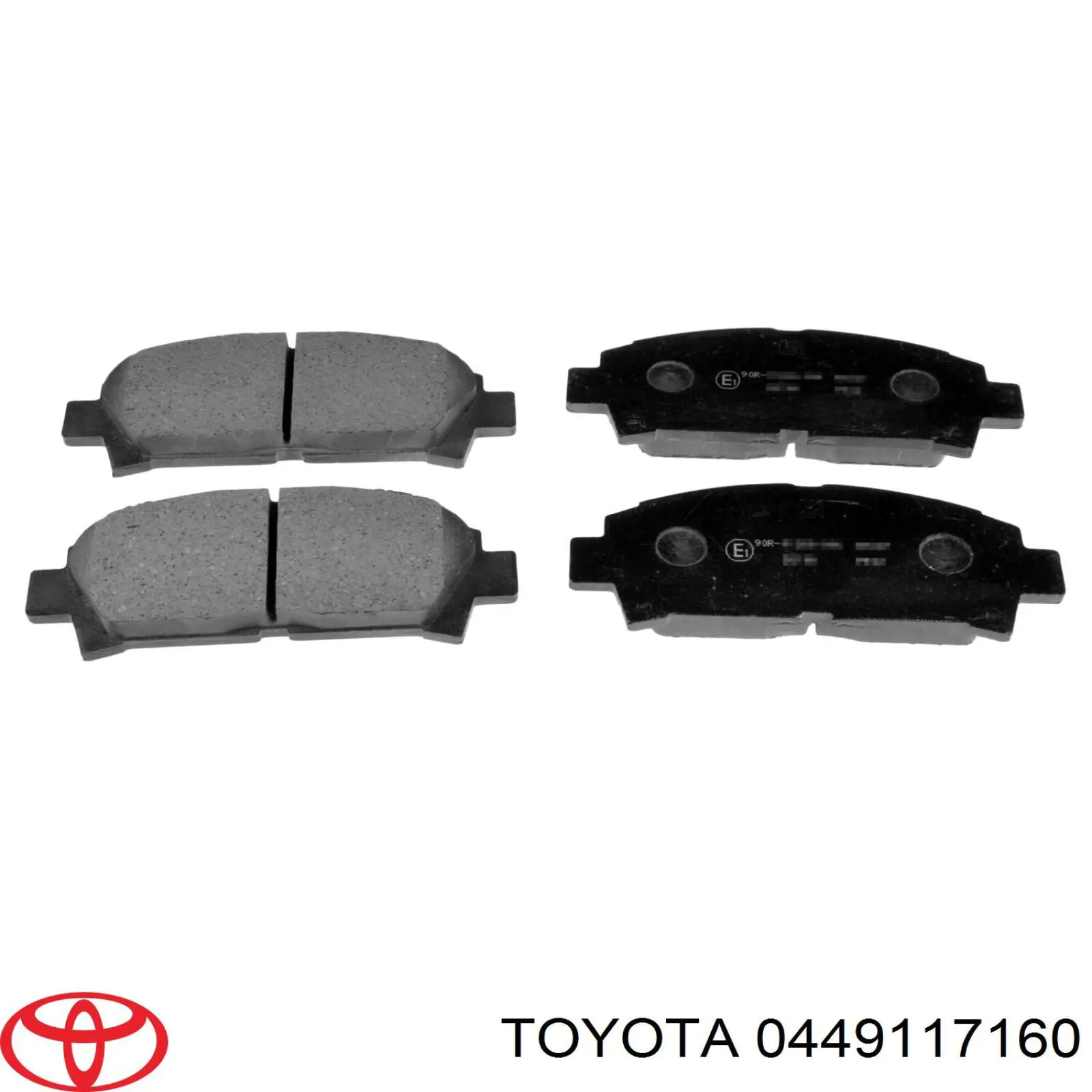 0449117160 Toyota колодки тормозные передние дисковые