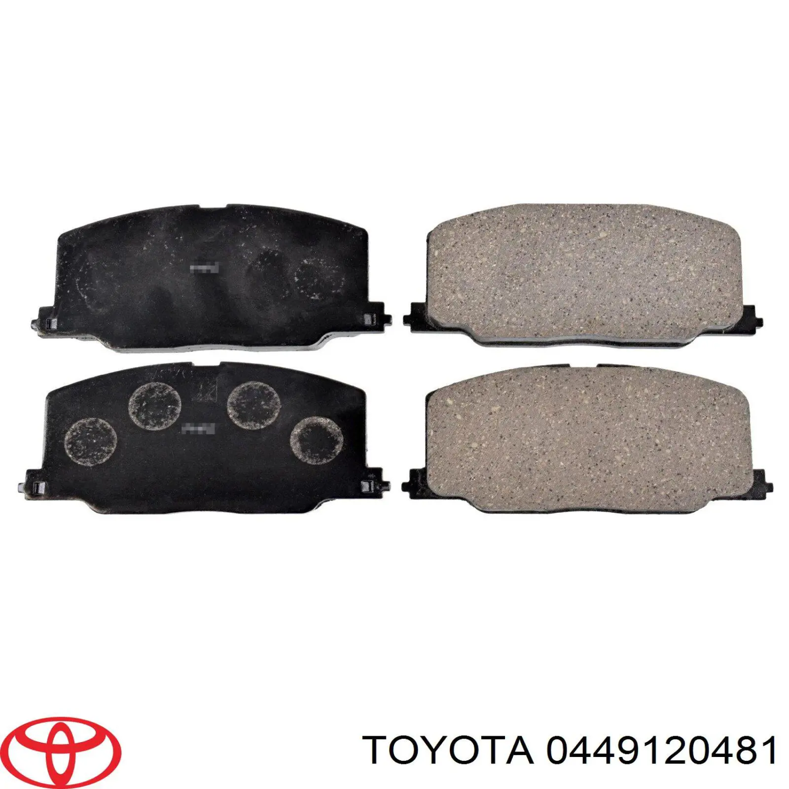 0449120481 Toyota колодки тормозные передние дисковые