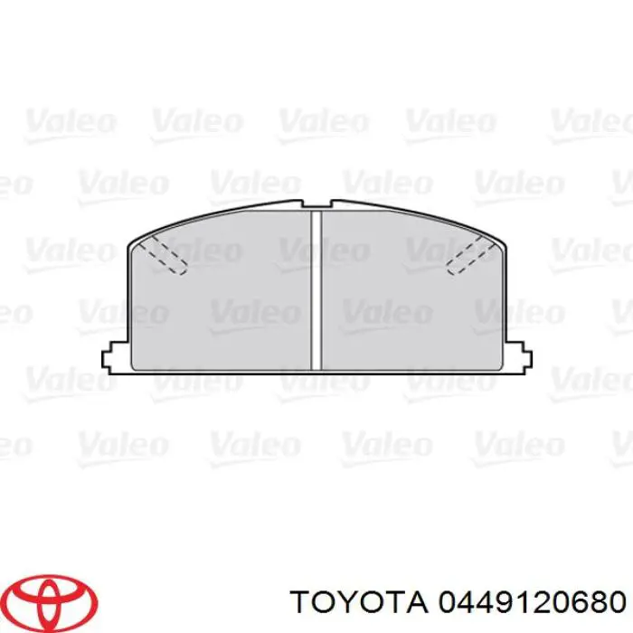 Купить 0449120680 Toyota Колодки тормозные
