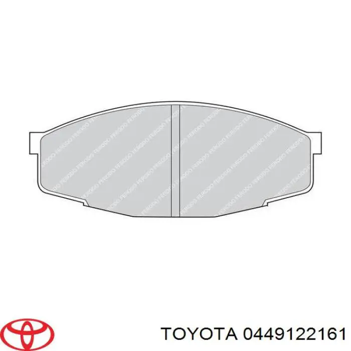 Передние тормозные колодки 0449122161 Toyota