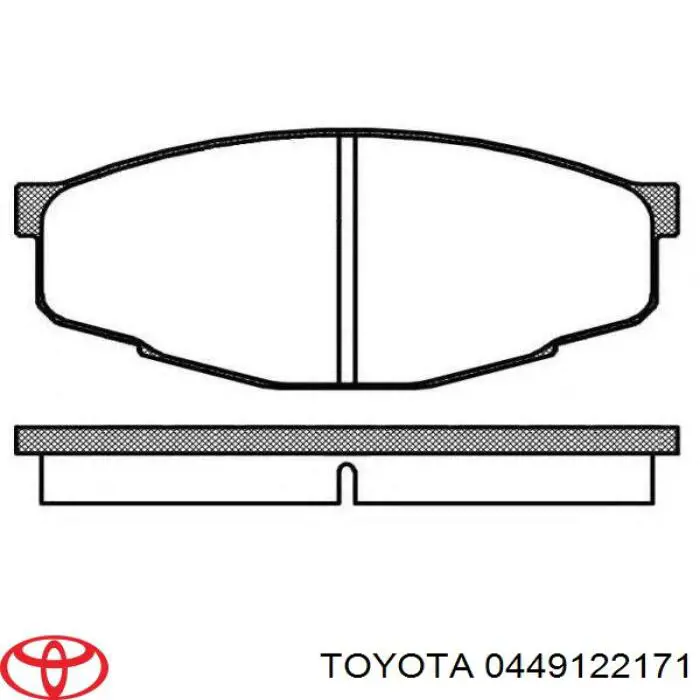 0449122171 Toyota колодки тормозные передние дисковые