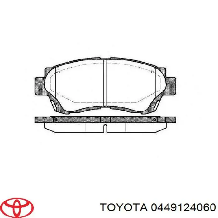 Колодки Toyota 0449124060 цена, от 19.55 USD
