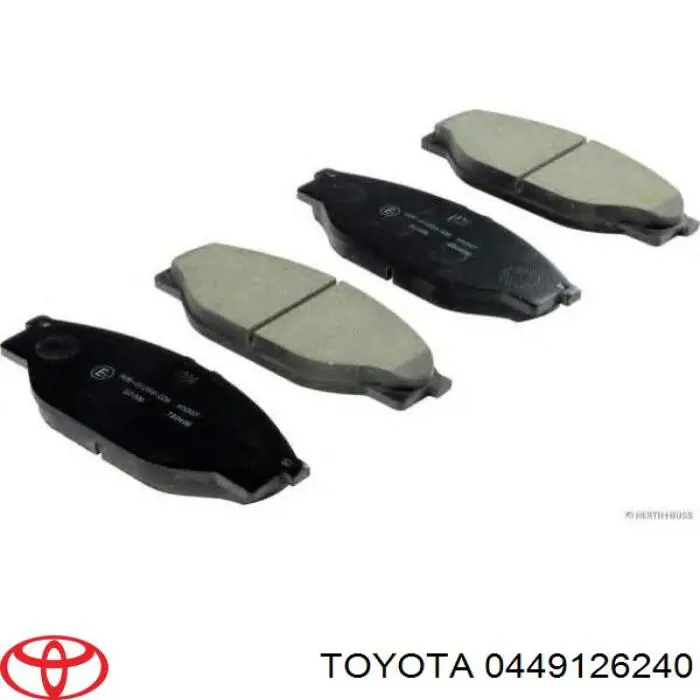 Передние тормозные колодки 0449126240 Toyota