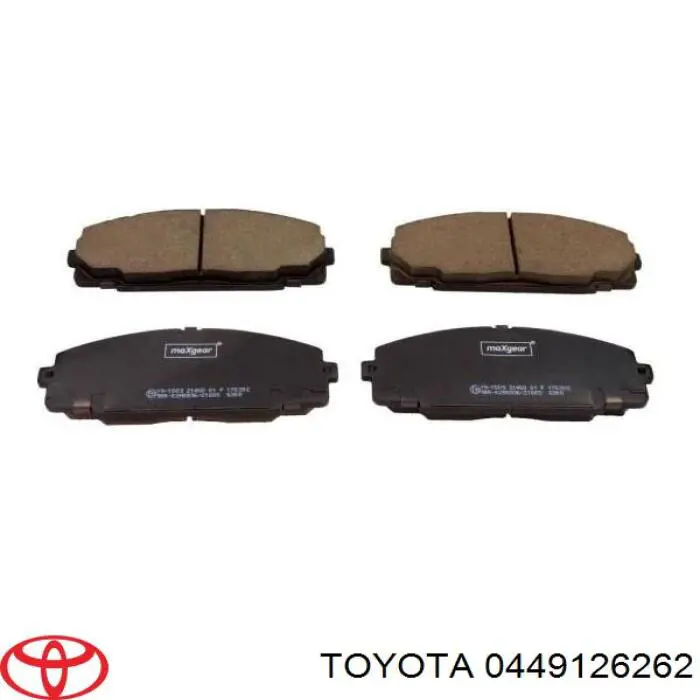 Передние тормозные колодки 0449126262 Toyota